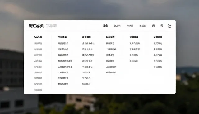提升行业分类导航稳定性的关键维护方法
