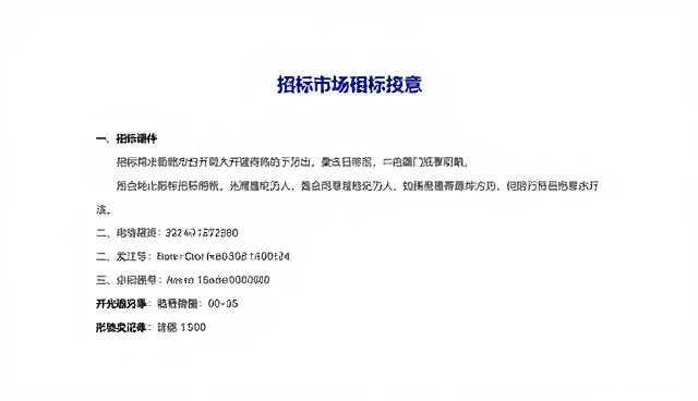 项目招标核对清单：确保流程合规与风险可控