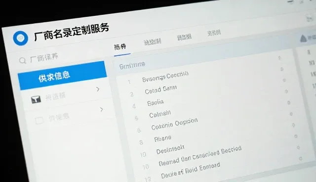 厂商名录定制化趋势下的业务转型路径