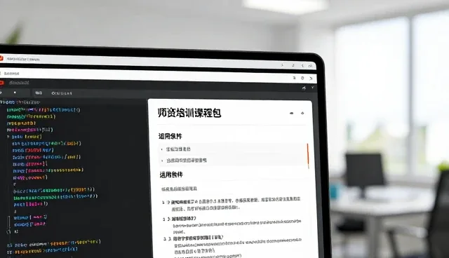 师资培训课程包选型中的故障排查关键点分析
