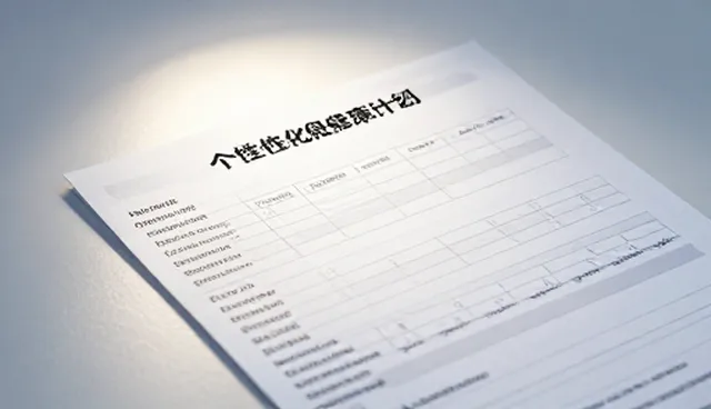 健康目标实现需个性化健康计划的科学使用与维护