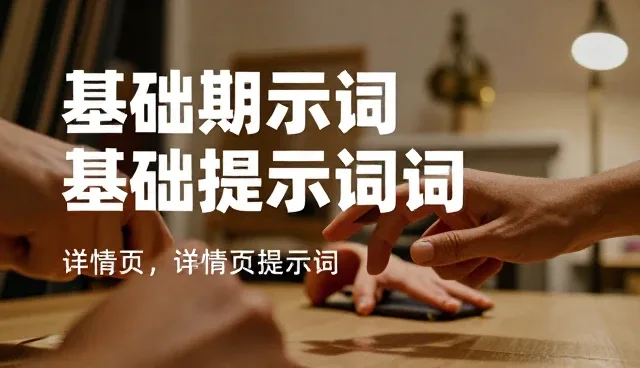 基础提示词包与详情页卖点提示词：取舍与使用建议