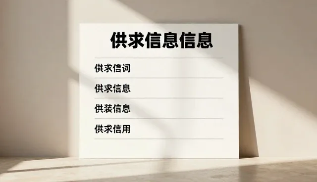 数据维护：供求信息发布的信息管理性能分析