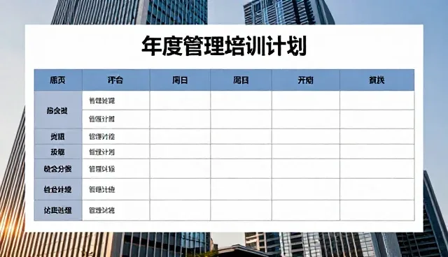 年度管理培训计划的商务配套使用策略分析