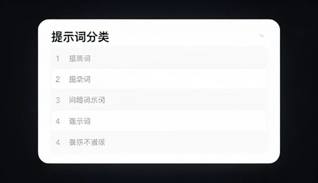 提示词分类管理如何提升系统检查效率