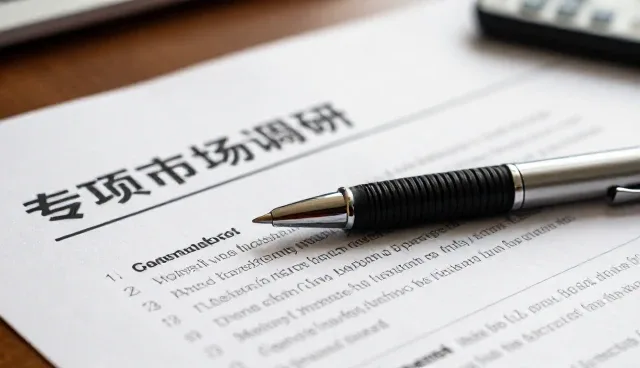 专项市场调研报告的检查要点解析